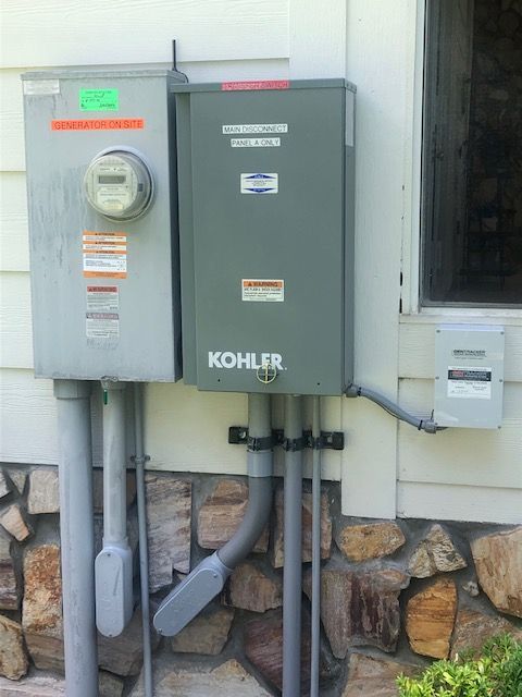 Generators mounted on wall
